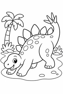 Stegosaurus 4 coloring page