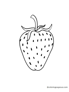strawberry02 coloring page