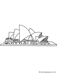 sydneyoperahouse03 coloring page