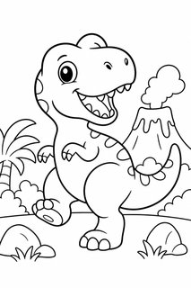 T-Rex 3 coloring page