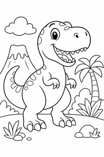 T-Rex coloring page