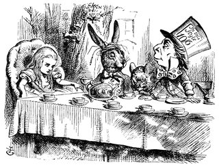The Mad Hatter's Tea Party coloring page