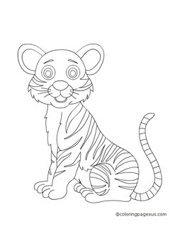 tiger02 coloring page