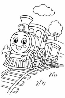 trains 2 coloring page
