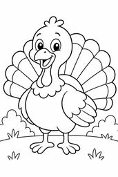 Turkey coloring page