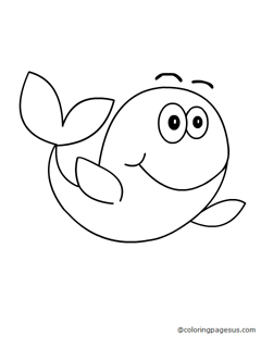 whale03 coloring page