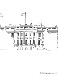 whitehouse04 coloring page